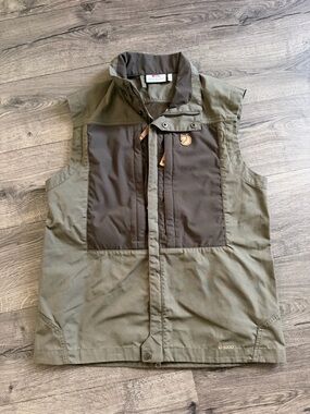 RARE Fjallraven - Men’s Keb Vest  Greenland Waxed Canvas - Green - Size M